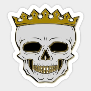 Queen Skull Crown Design Sticker